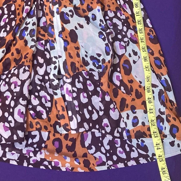 Cabi Multicolor Leopard Kimono Style Midi Dress - Picture 11 of 16